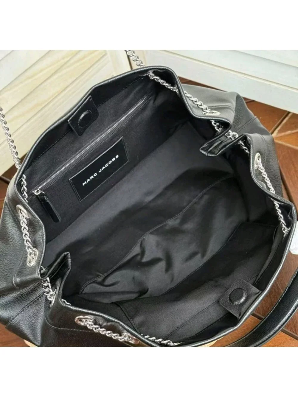 Marc Jacobs The Large Chain Sack Bag Black OS